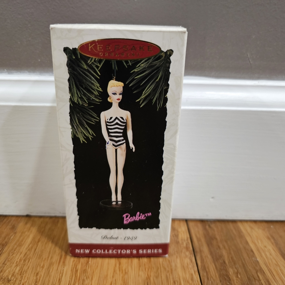✨️ New Hallmark Keepsake Ornament Barbie 1959 Debut (1994) Collector's Series 1